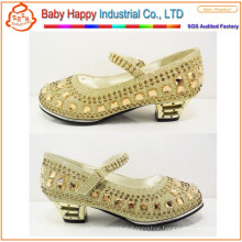 sequins high heel shoes for children and kids